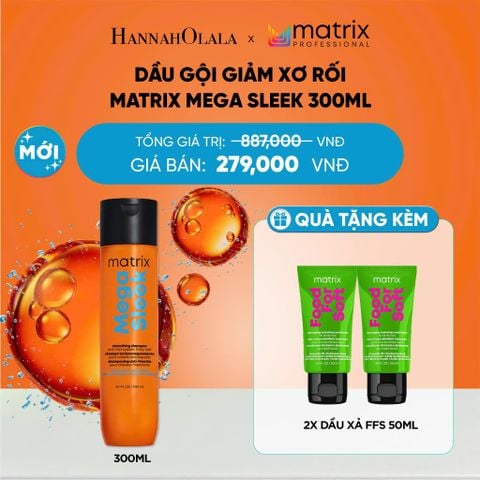  [DEAL SỐC] DẦU GỘI GIÚP GIẢM XƠ RỐI CHO TÓC MATRIX MEGA SLEEK 300ML - A5442 