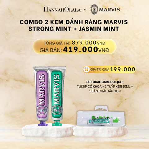  DEAL 2: COMBO 2 KEM ĐÁNH RĂNG MARVIS 75ML/85ML - LÀM SẠCH RĂNG, GIỮ HƠI THỞ THƠM MÁT 