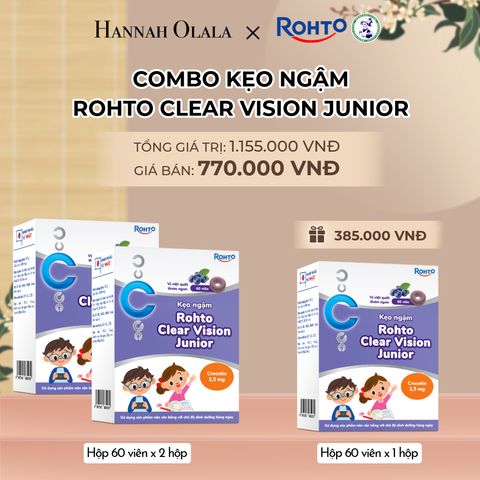  MUA 02 TẶNG 01 HỘP KẸO NGẬM ROHTO CLEAR VISION JUNIOR 
