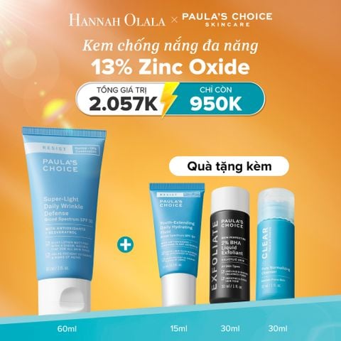  E19: DEAL 7: KEM DƯỠNG CHỐNG NẮNG RESIST SUPER-LIGHT DAILY WRINKLE DEFENSE SPF 30 60ML 