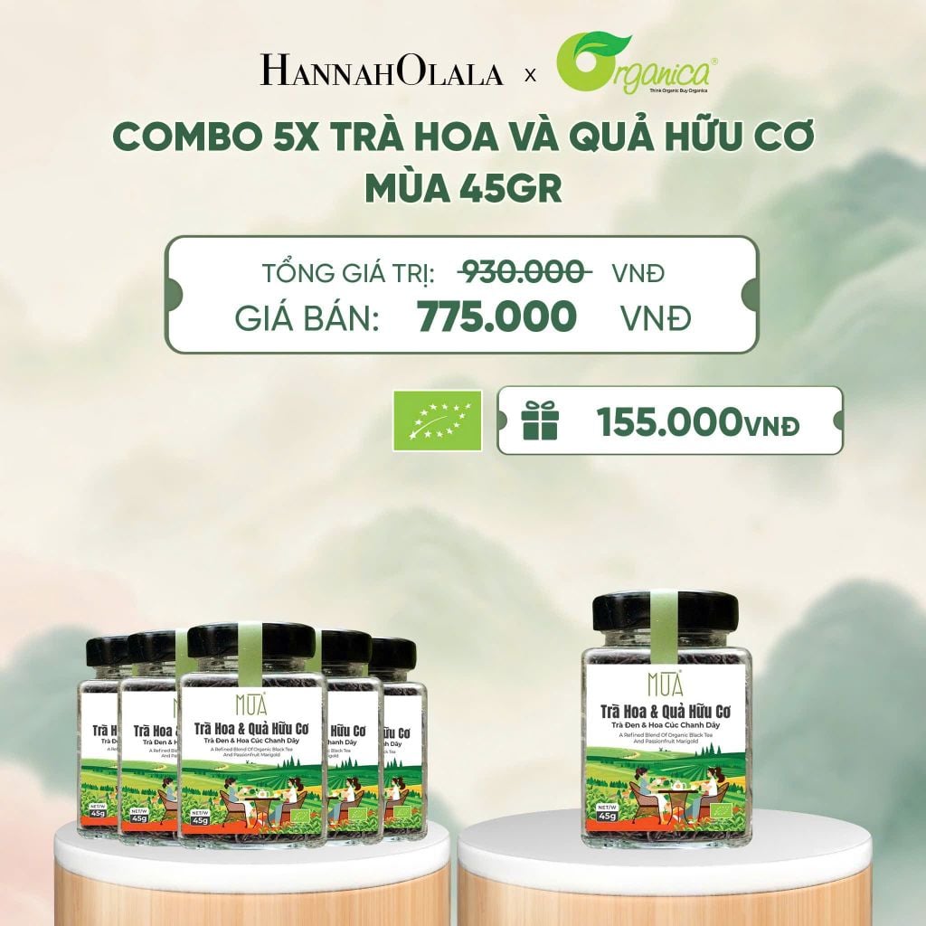  TRÀ HOA VÀ QUẢ HỮU CƠ MÙA 45GR - A1901 
