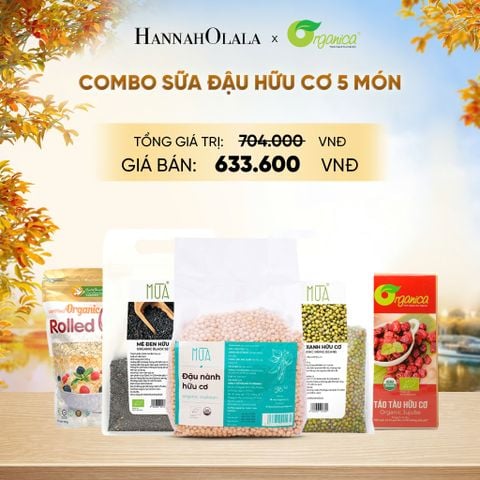  COMBO SỮA ĐẬU HỮU CƠ 5 MÓN - E566 