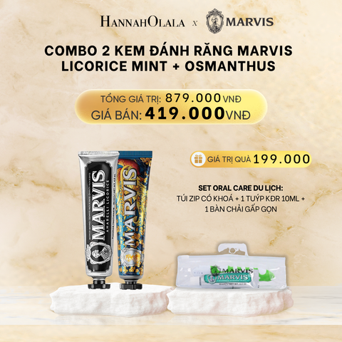  DEAL 2: COMBO 2 KEM ĐÁNH RĂNG MARVIS 75ML/85ML - LÀM SẠCH RĂNG, GIỮ HƠI THỞ THƠM MÁT 