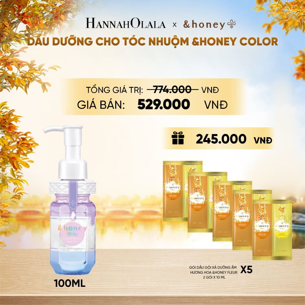  DẦU DƯỠNG CHO TÓC NHUỘM &HONEY COLOR - E1795 