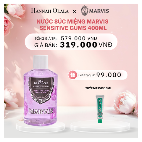  E656: DEAL 1: NƯỚC SÚC MIỆNG MARVIS MOUTHWASH 400ML 