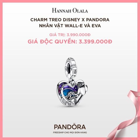  A99_DEAL 92: CHARM TREO DISNEY X PANDORA NHÂN VẬT WALL-E VÀ EVA 