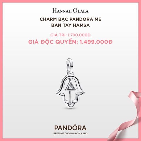  A107_DEAL 100: CHARM BẠC PANDORA ME BÀN TAY HAMSA 