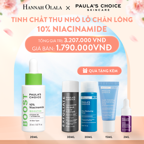  A632_DEAL 3: [BEST SELLER] TINH CHẤT THU NHỎ LỖ CHÂN LÔNG VÀ LÀM SÁNG DA 10% NIACINAMIDE BOOSTER 20ML 