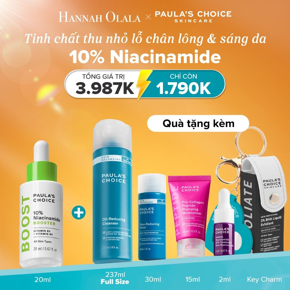 [BEST SELLER] DEAL 4.1: TINH CHẤT THU NHỎ LỖ CHÂN LÔNG VÀ LÀM SÁNG DA 10% NIACINAMIDE BOOSTER 20ML 