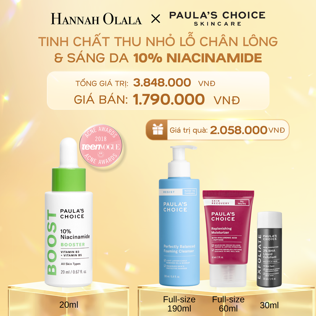  DEAL 24: TINH CHẤT THU NHỎ LỖ CHÂN LÔNG VÀ LÀM SÁNG DA 10% NIACINAMIDE 20ML 