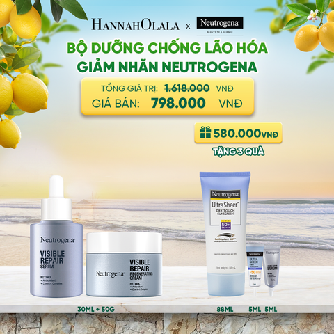  BỘ DƯỠNG NGĂN NGỪA LÃO HÓA NEUTROGENA VISIBLE REPAIR 