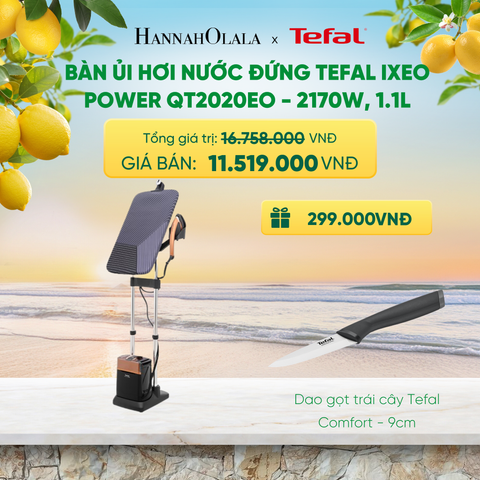  BÀN ỦI HƠI NƯỚC ĐỨNG TEFAL IXEO POWER QT2020EO - 2170W, 1.1L 