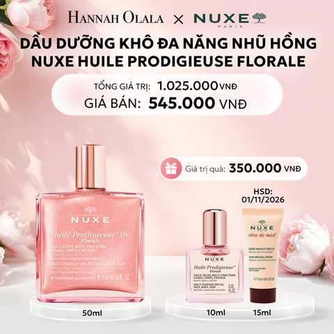  E612: DEAL 4: DẦU DƯỠNG KHÔ ĐA NĂNG ÁNH NHŨ NUXE HUILE PRODIGIEUSE SHIMMERING DRY OIL 50ML (CHỌN HƯƠNG) - [GIAO HÀNG TỪ 03/10] 