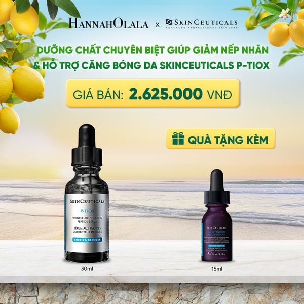  [HSD 08/2027] DƯỠNG CHẤT CHUYÊN BIỆT GIÚP GIẢM NẾP NHĂN & HỖ TRỢ CĂNG BÓNG DA SKINCEUTICALS P-TIOX 30ML DEAL 7: 