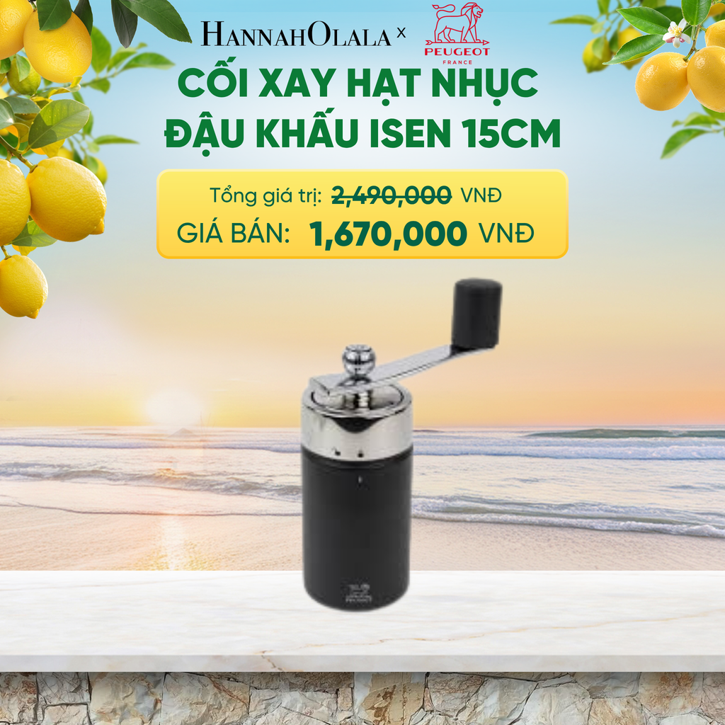  CỐI XAY HẠT NHỤC ĐẬU KHẤU ISEN 15CM - A2570 