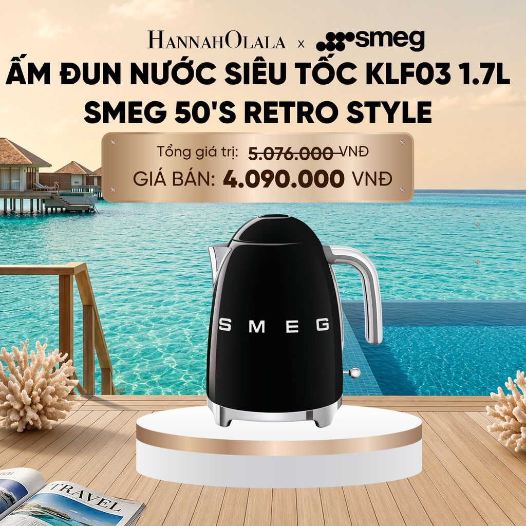  ẤM ĐUN NƯỚC SIÊU TỐC KLF03 1.7L SMEG 50'S RETRO STYLE_ D1075 