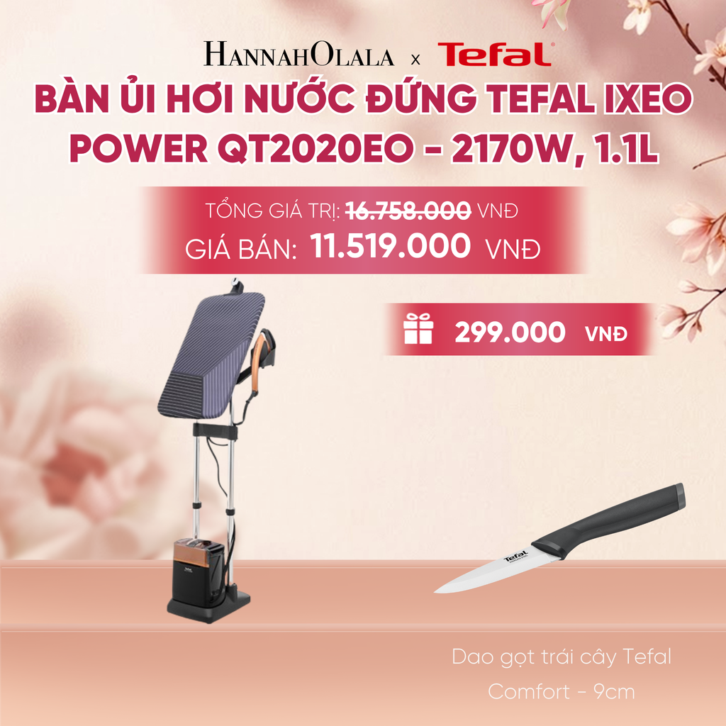  BÀN ỦI HƠI NƯỚC ĐỨNG TEFAL IXEO POWER QT2020EO - 2170W, 1.1L - A484 