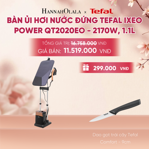 BÀN ỦI HƠI NƯỚC ĐỨNG TEFAL IXEO POWER QT2020EO - 2170W, 1.1L - A484 