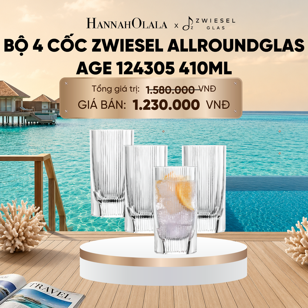  BỘ 4 CỐC ZWIESEL ALLROUNDGLAS AGE 124305 410ML_ D1293 