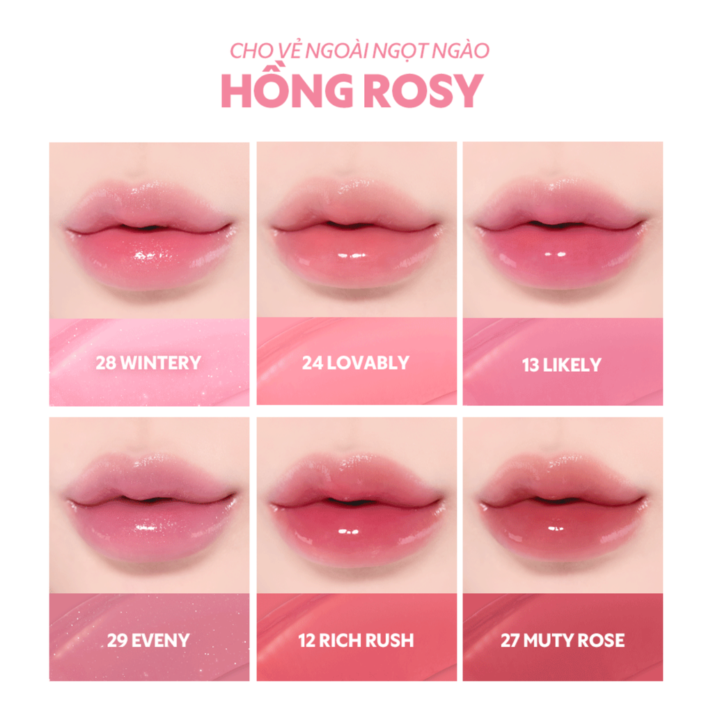  DEAL 5 - SON TINT TIRTIR CĂNG BÓNG BỀN MÀU WATERISM GLOW TINT 4G 