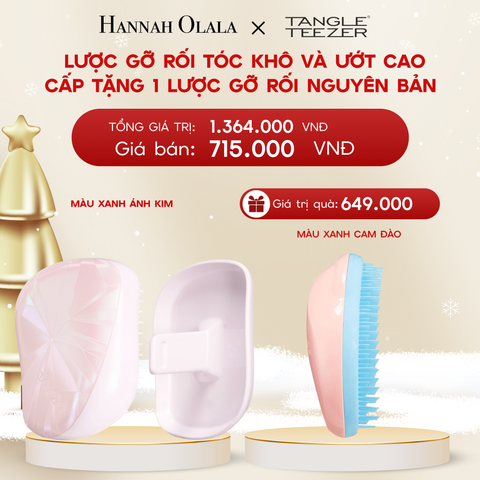  DEAL 7: MUA 1 LƯỢC GỠ RỐI TÓC KHÔ VÀ ƯỚT CÓ NẮP ĐẬY BẢO VỆ MÀU HỒNG HOLOGRAM TẶNG 1 LƯỢC GỠ RỐI TÓC ƯỚT NGUYÊN BẢN HỒNG CAM ĐÀO 