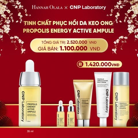  DEAL 55: TINH CHẤT PHỤC HỒI DA KEO ONG CNP PROPOLIS ENERGY ACTIVE AMPULE 35ML 