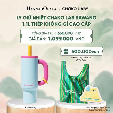  LY GIỮ NHIỆT CHAKO LAB BAWANG 1.1L THÉP KHÔNG GỈ CAO CẤP - A4006 