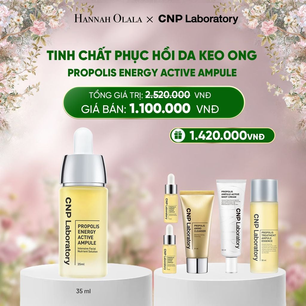  E1309_DEAL 55: TINH CHẤT PHỤC HỒI DA KEO ONG CNP PROPOLIS ENERGY ACTIVE AMPULE 35ML 