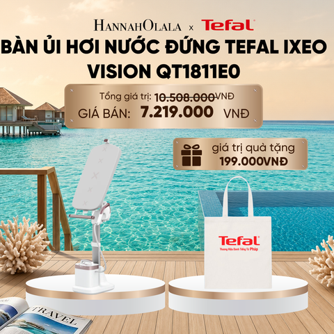  BÀN ỦI HƠI NƯỚC ĐỨNG TEFAL IXEO VISION QT1811E0_ D615 