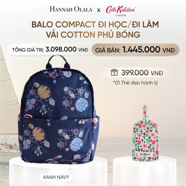  BALO COMPACT ĐI HỌC/ĐI LÀM CATH KIDSTON VẢI COTTON PHỦ BÓNG _ DEAL 7 