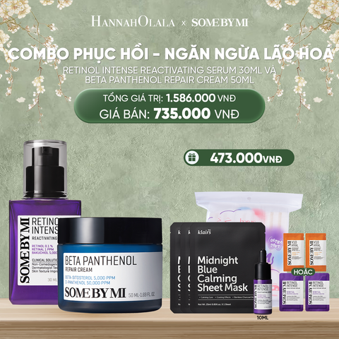  DEAL 7 : COMBO PHỤC HỒI - NGĂN NGỪA LÃO HOÁ (SERUM RETINOL + KEM DƯỠNG) 