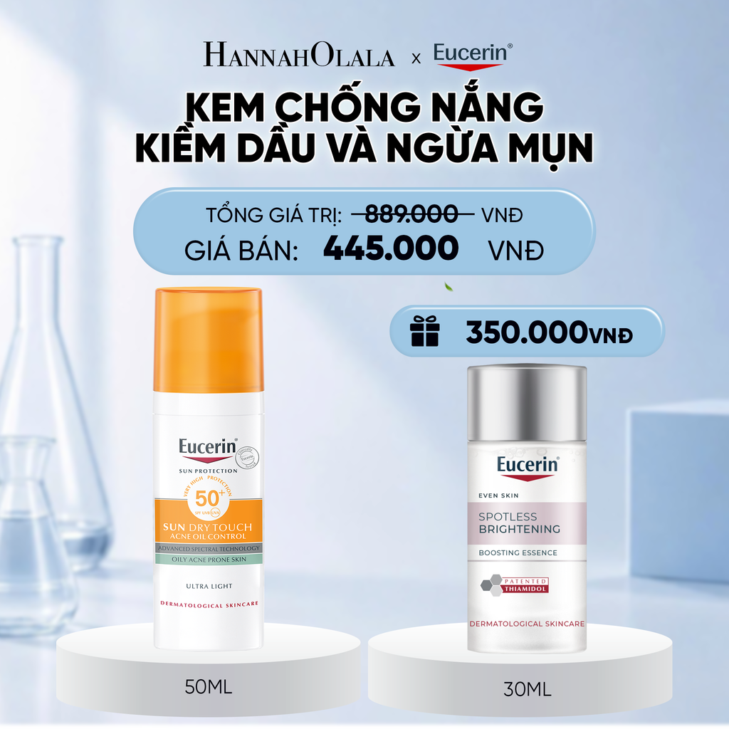  KEM CHỐNG NẮNG KIỀM DẦU & NGỪA MỤN EUCERIN SUN DRY TOUCH SPF50+ 50ML - E7 - D178 