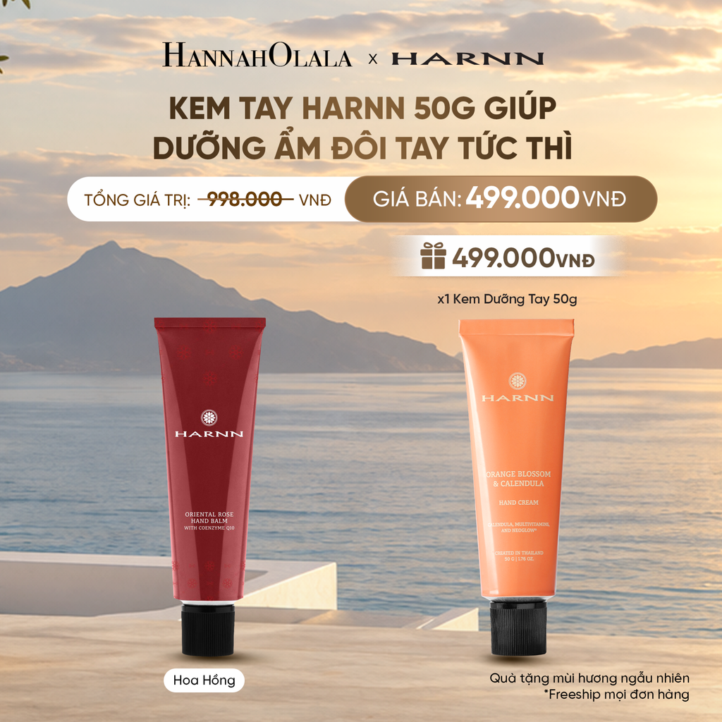  KEM TAY HARNN 50G GIÚP DƯỠNG ẨM ĐÔI TAY TỨC THÌ 