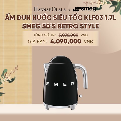 ẤM ĐUN NƯỚC SIÊU TỐC KLF03 1.7L SMEG 50'S RETRO STYLE - A2273 
