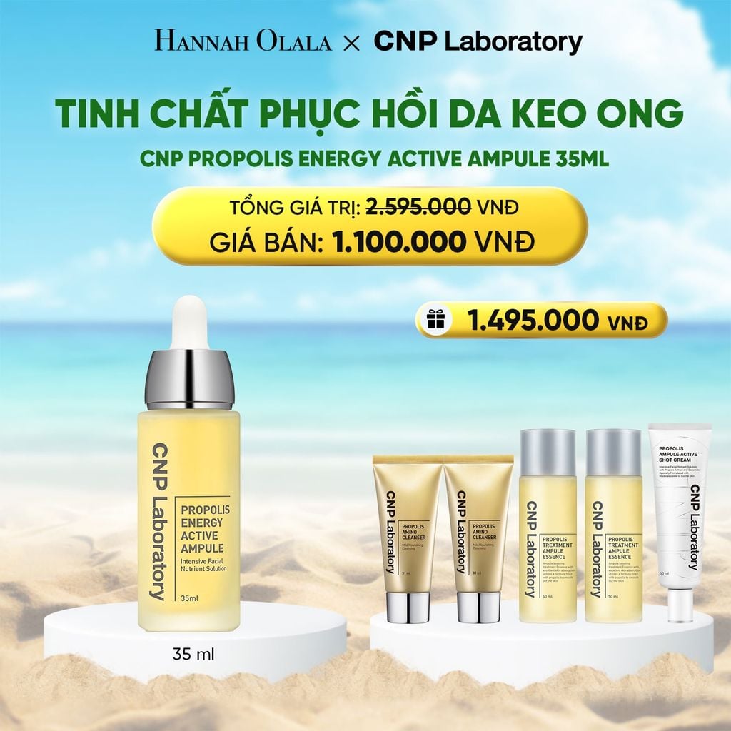  TINH CHẤT PHỤC HỒI DA KEO ONG CNP PROPOLIS ENERGY ACTIVE AMPULE 35ML 