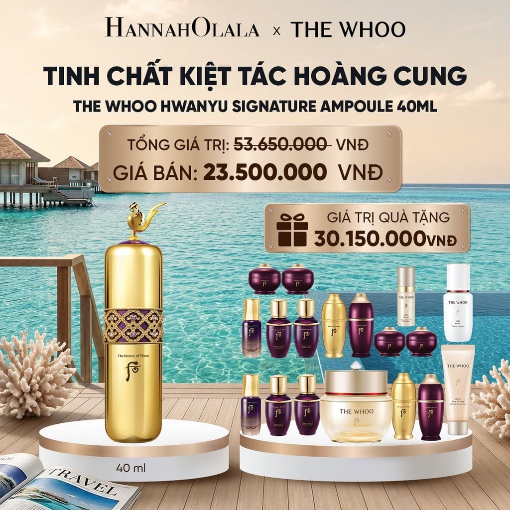  BỘ TINH CHẤT KIỆT TÁC HOÀNG CUNG THE HISTORY OF WHOO HWANYU SIGNATURE AMPOULE SPECIAL SET_ D2219 