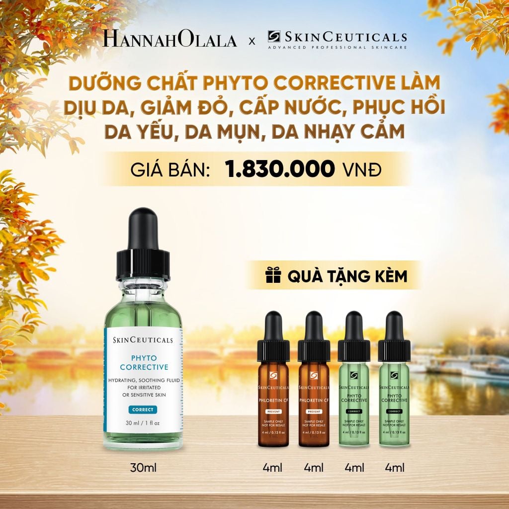  DƯỠNG CHẤT SKIN CEUTICALS PHYTO CORRECTIVE 30ML LÀM DỊU DA, GIẢM ĐỎ, CẤP NƯỚC, PHỤC HỒI DA YẾU,DA MỤN, DA NHẠY CẢM - E623 