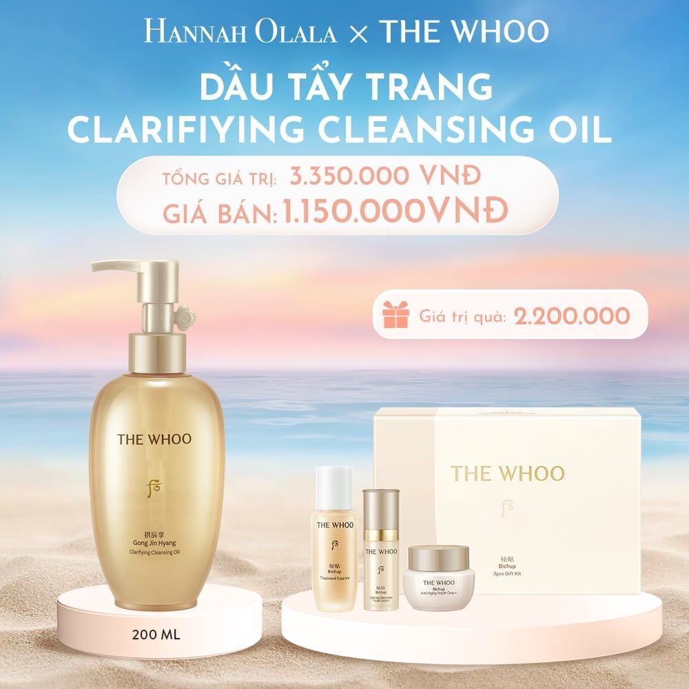  C44_DEAL 07: DẦU TẨY TRANG THE WHOO GONG JIN HYANG CLARIFIYING CLEANSING OIL 200ML 