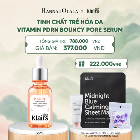  DEAR KLAIRS TINH CHẤT VITAMIN PDRN BOUNCY PORE SERUM 35 ML - A1443 
