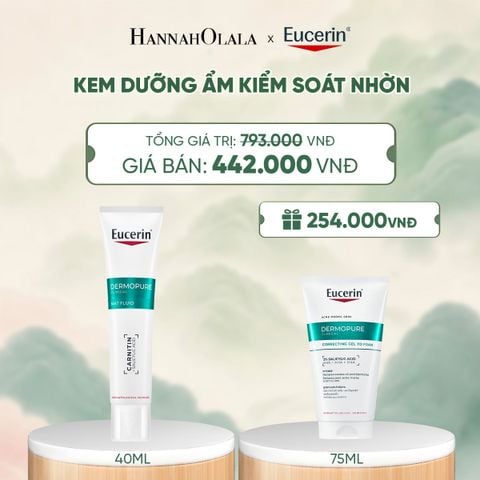  KEM DƯỠNG ẨM GIÚP KIỂM SOÁT NHỜN EUCERIN DERMOPURE CLINICAL MAT FLUID 40ML - A016 