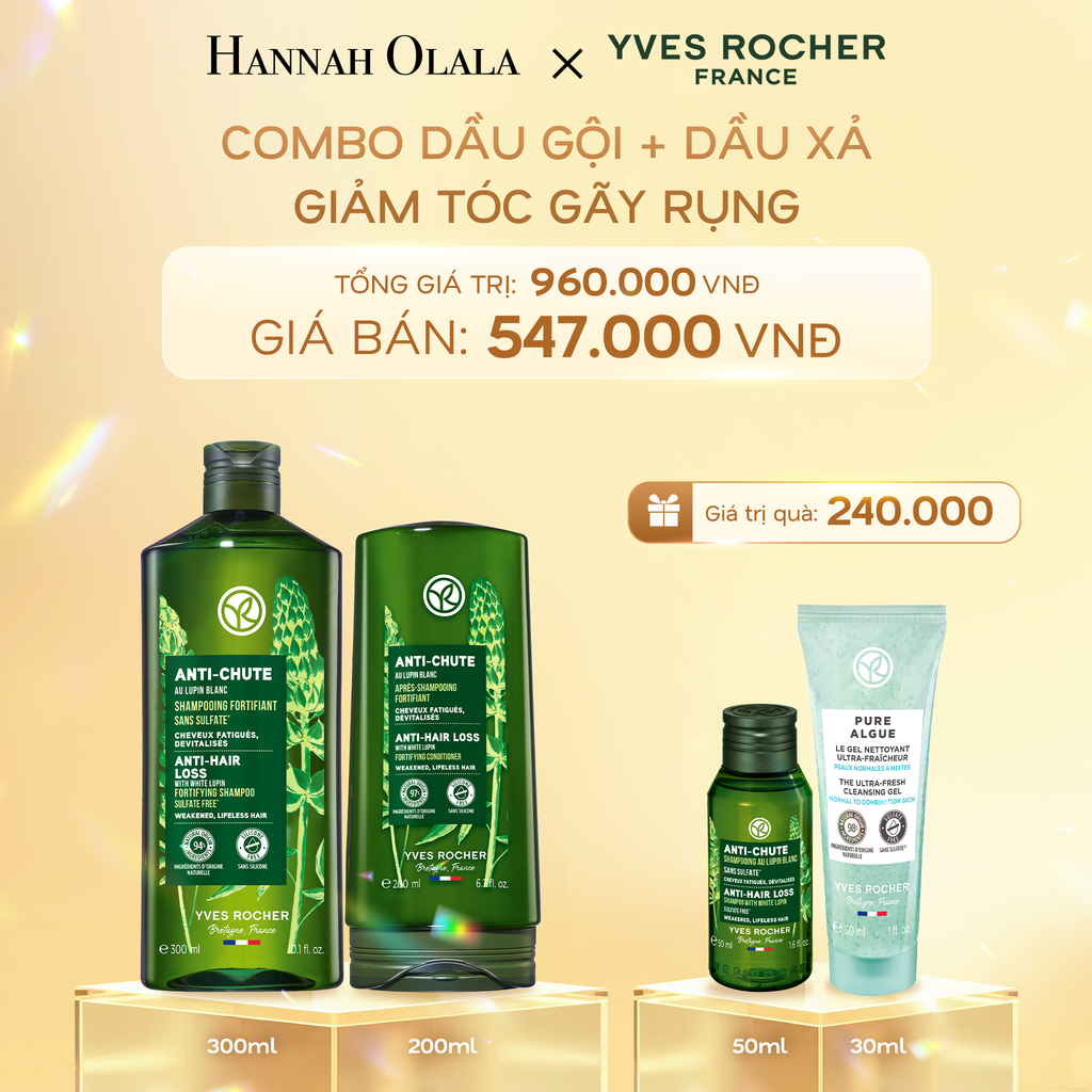  DEAL 7: COMBO DẦU GỘI + DẦU XẢ GIẢM TÓC GÃY RỤNG 