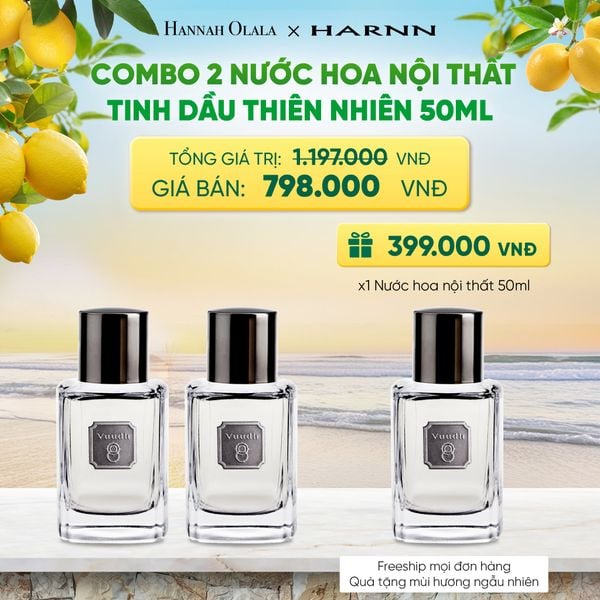  COMBO 2 NƯỚC HOA NỘI THẤT TINH DẦU THIÊN NHIÊN 50ML 