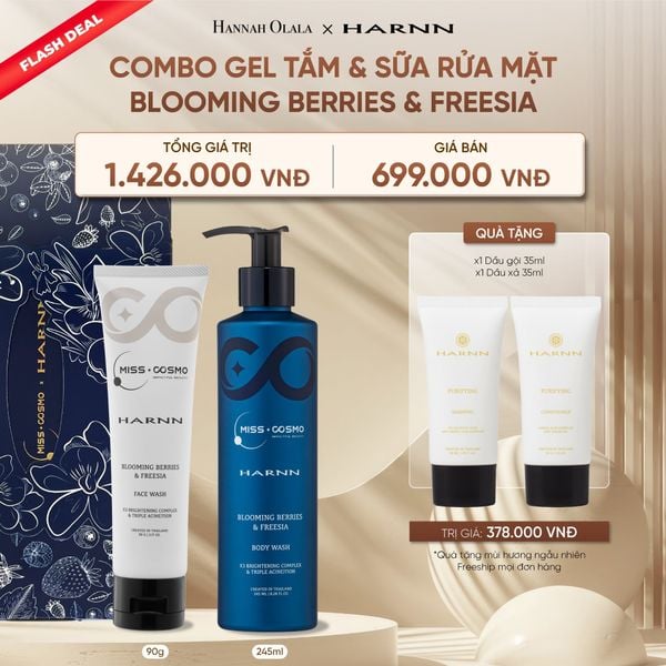  DEAL 7: [FLASH DEAL] COMBO GEL TẮM & SỮA RỬA MẶT BLOOMING BERRIES & FREESIA 