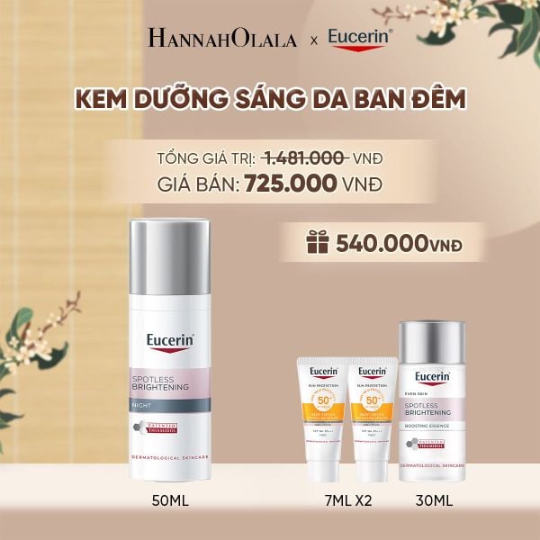  KEM DƯỠNG HỖ TRỢ SÁNG DA BAN ĐÊM EUCERIN SPOTLESS BRIGHTENING NIGHT CREAM 50ML - A1221 