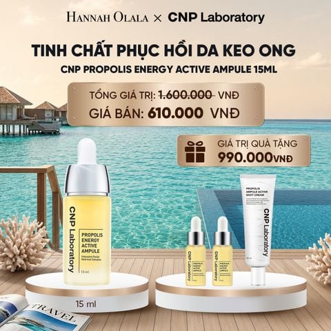  TINH CHẤT PHỤC HỒI DA KEO ONG CNP PROPOLIS ENERGY ACTIVE AMPULE 15ML 