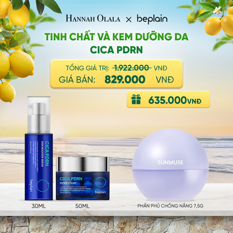  COMBO BEPLAIN KEM DƯỠNG DA CICA PDRN REPAIR CREAM 50ML+ BEPLAIN TINH CHẤT CICA PDRN SKIN BOOSTER SERUM 30ML - A388 