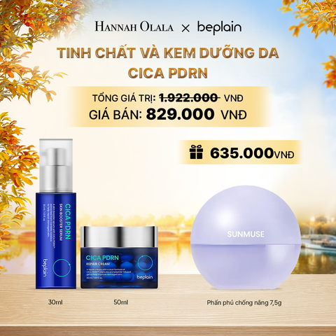  COMBO BEPLAIN KEM DƯỠNG DA CICA PDRN REPAIR CREAM 50ML+ BEPLAIN TINH CHẤT CICA PDRN SKIN BOOSTER SERUM 30ML - E826 