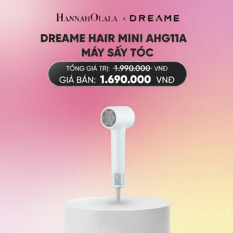  DREAME HAIR MINI AHG11A MÁY SẤY TÓC ION ÂM SIÊU NHỎ GỌN 270G ĐỘNG CƠ TỐC ĐỘ CAO - BH 24 THÁNG - H203_A1717 