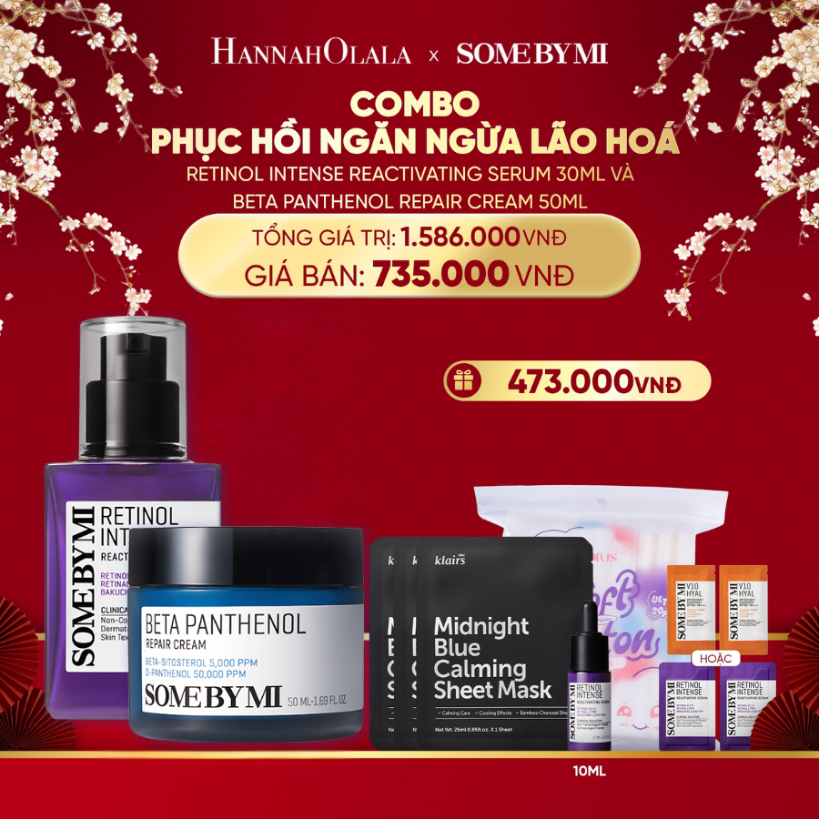  DEAL 7 : COMBO PHỤC HỒI - NGĂN NGỪA LÃO HOÁ (SERUM RETINOL + KEM DƯỠNG) 