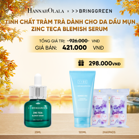  TINH CHẤT TRÀM TRÀ BRING GREEN ZINC TECA BLEMISH SERUM DÀNH CHO DA DẦU MỤN 25ML - E529 